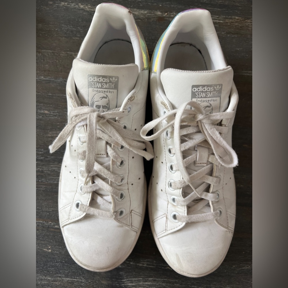 ADIDAS STAN SMITH WHITE SNEAKER SZ 6 - Picture 2 of 7